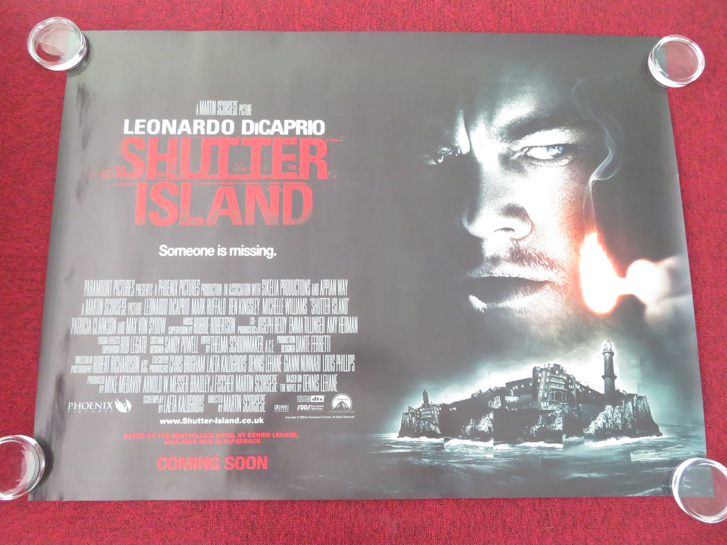 Shutter Island UK Quad Rolled Poster Leonardo DiCaprio Emily Mortimer 2010