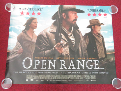 Open Range UK Quad Rolled Poster Kevin Costner Robert Duvall Diego Luna 2003