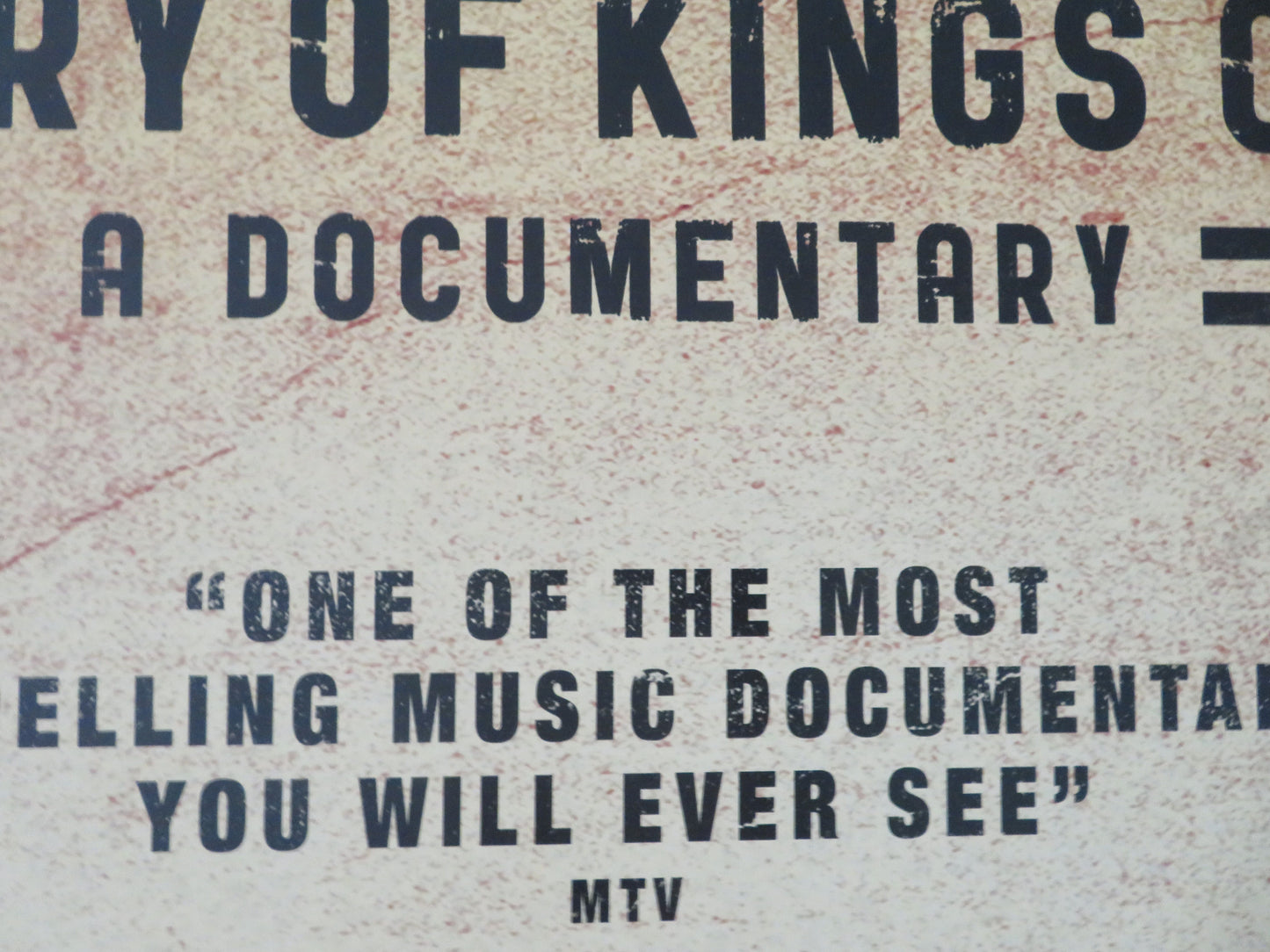 Talihina Sky: The Story of Kings of Leon UK Quad Rolled Poster C. Followill 2011