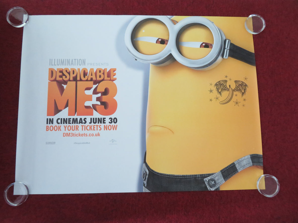 Despicable Me 3 - B UK Quad Rolled Poster Steve Carell Kristen Wiig 2017