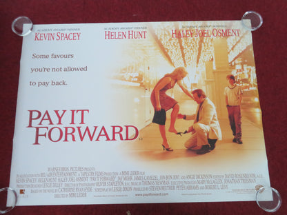 Pay It Forward UK Quad Rolled Poster Kevin Spacey Helen Hunt 2000