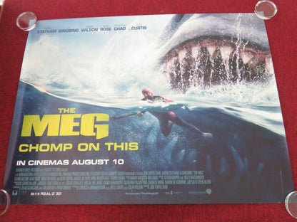 The Meg UK Quad Rolled Poster Jason Statham Bingbing Li Rainn Wilson 2018