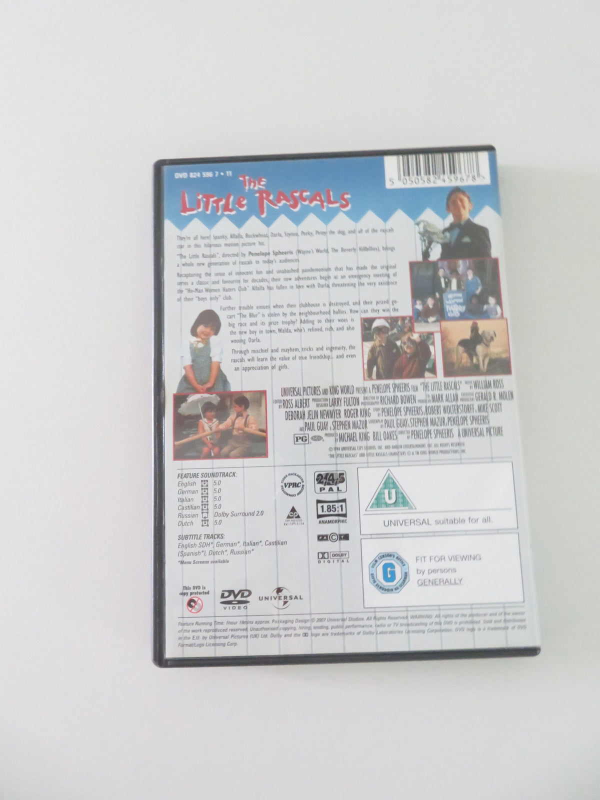The Little Rascals (DVD) Travis Tedford Bug Hall 1994 Region 2,4,5