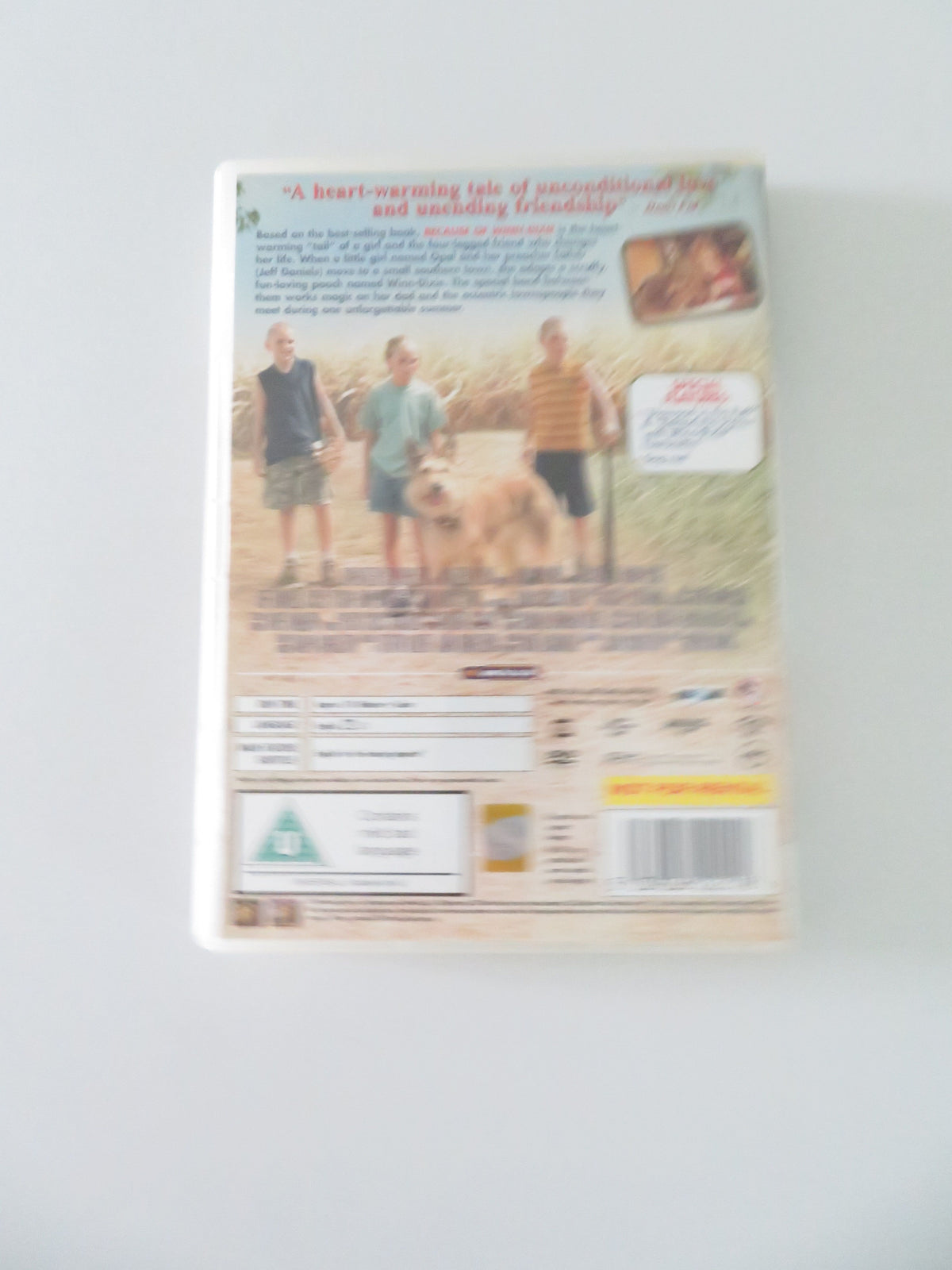 Because of Winn-Dixie (DVD) AnnaSophia Robb Jeff Daniels 2005 Region 2