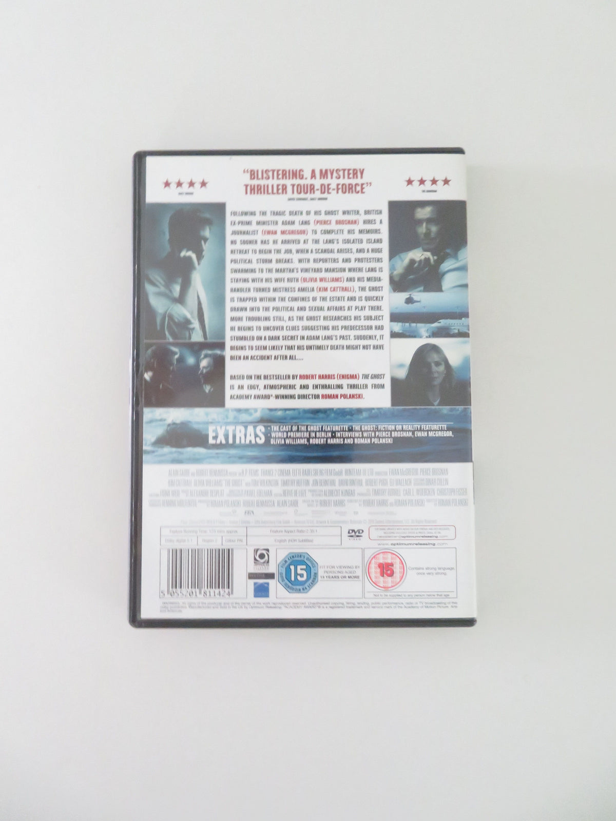 The Ghost Writer (DVD) Ewan McGregor Pierce Brosnan 2010 Region 2