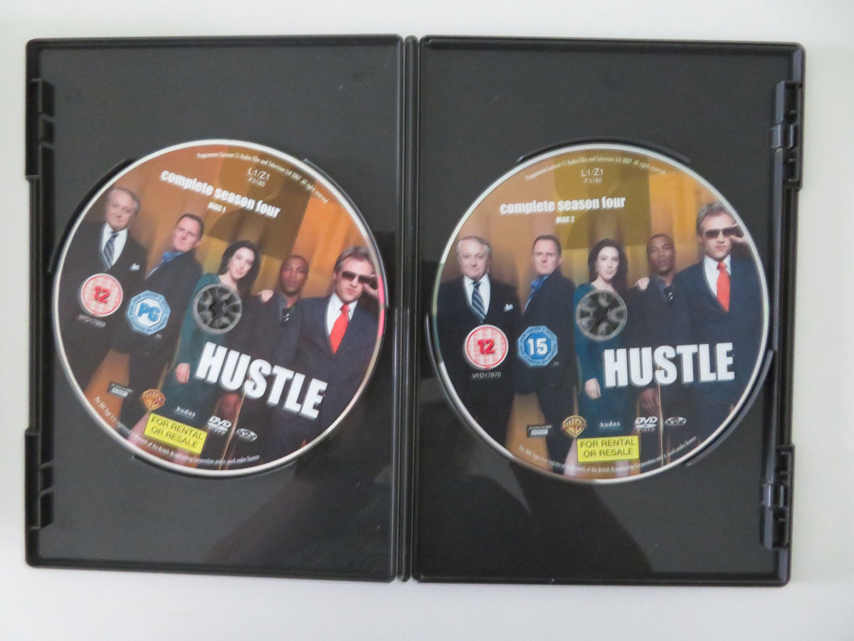Hustle Complete Seasons, 1, 2, 3 and 4 (DVD BoxSet) R. Glenister 2004 Region 2
