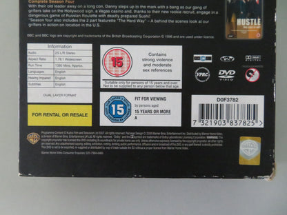 Hustle Complete Seasons, 1, 2, 3 and 4 (DVD BoxSet) R. Glenister 2004 Region 2