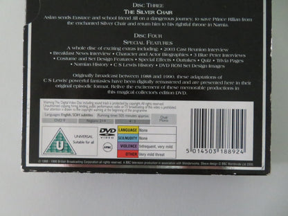 The Chronicles of Narnia Four Disc Collector's Ed. (DVD BoxSet) 1988 Region 2+4
