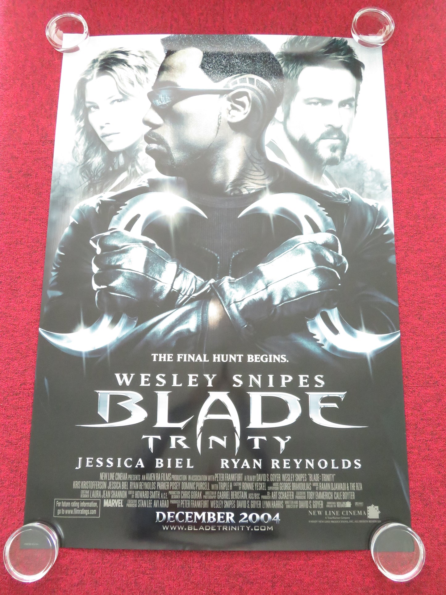 Blade: Trinity - B US One Sheet Rolled Poster Wesley Snipes Kristofferson 2004