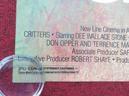 Critters US Tri Folded One Sheet Rolled Poster Dee Wallace M. Emmet Walsh 1986