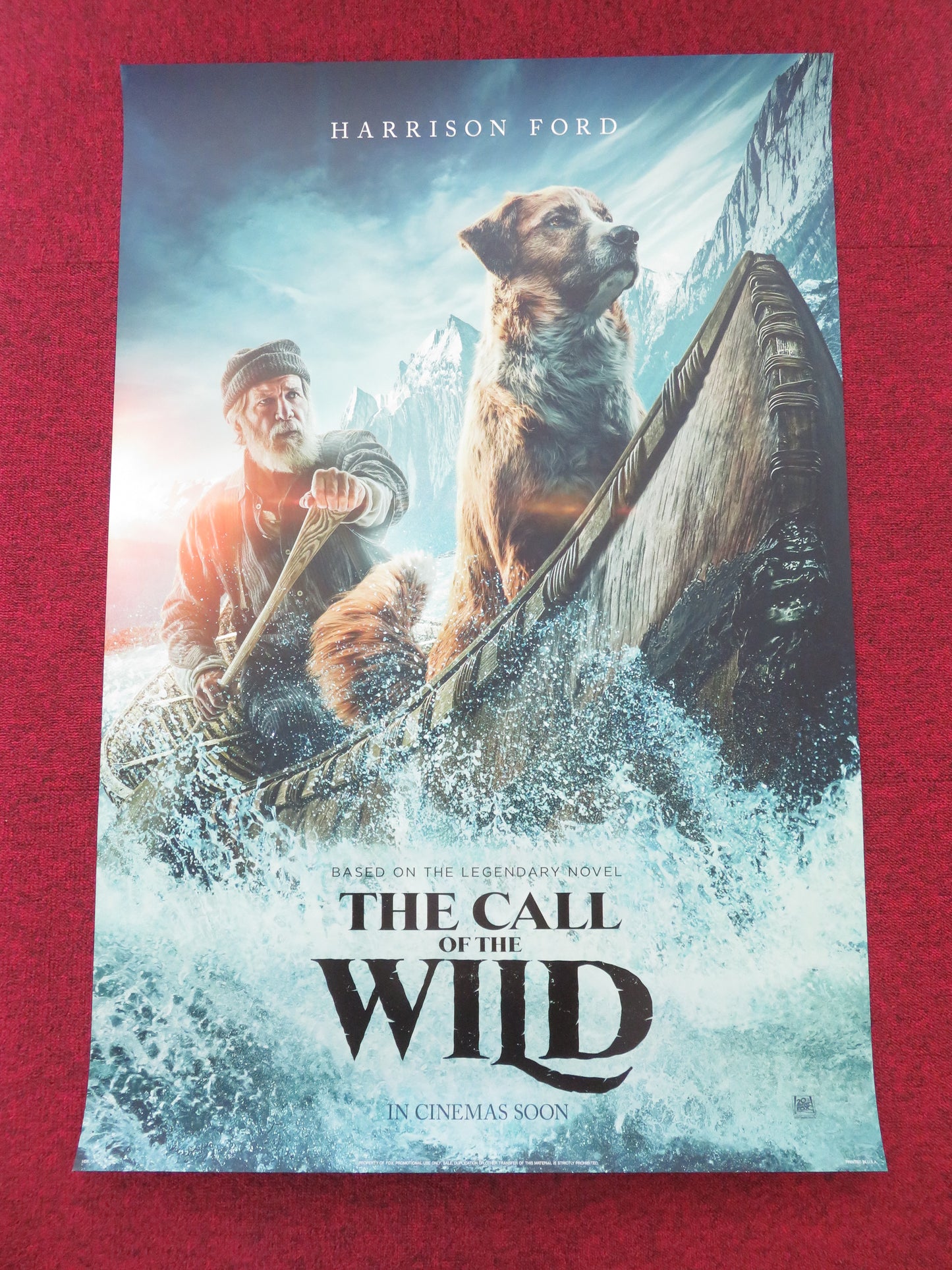 The Call of the Wild Version B US One Sheet Rolled Poster Harrison Ford 2020