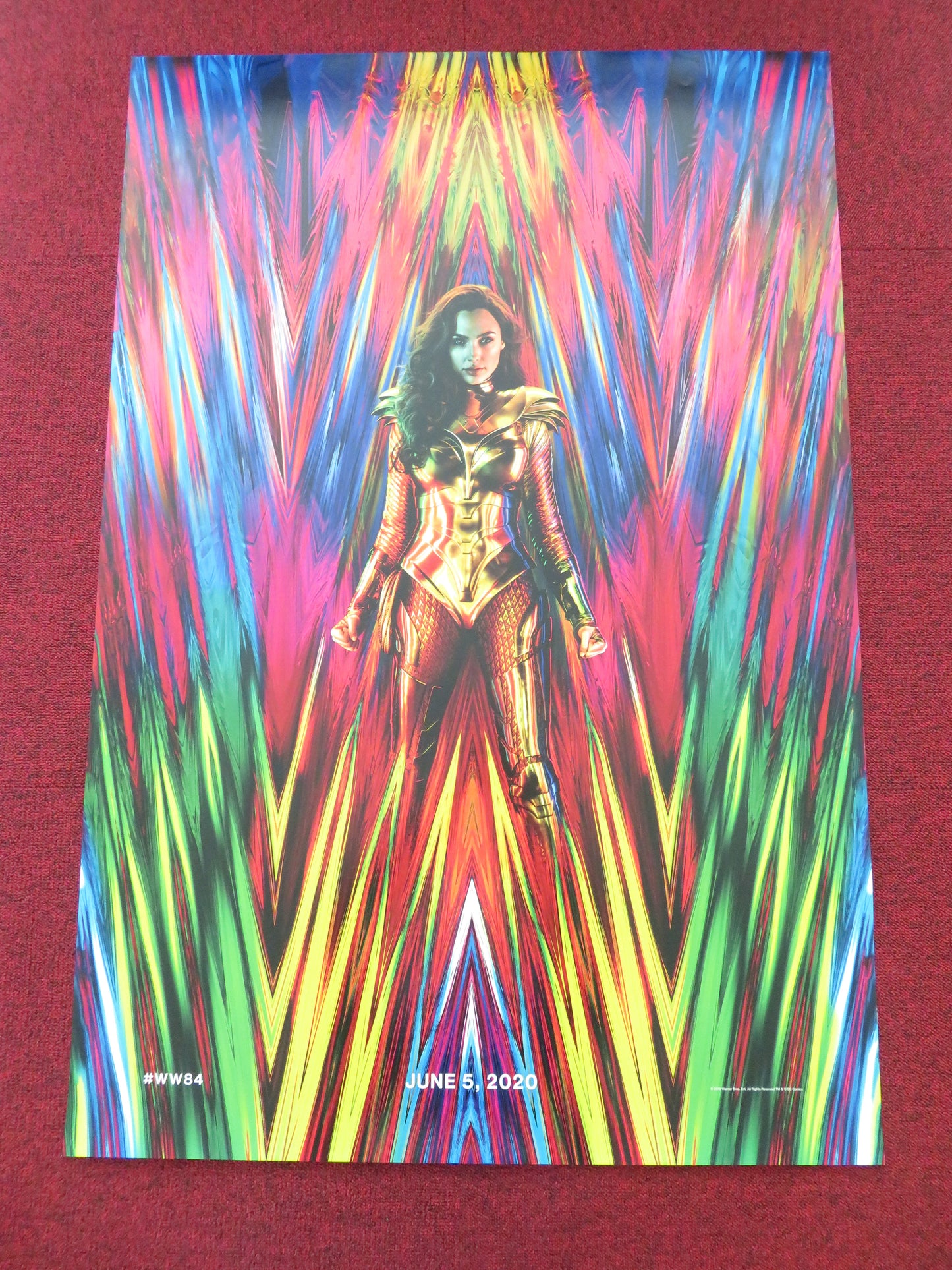 Wonder Woman 1984 US One Sheet Rolled Poster DC Gal Gadot Chris Pine 2020