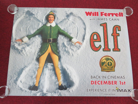 Elf - 20th Anniversary UK Quad Rolled Poster Will Ferrell James Caan 2023