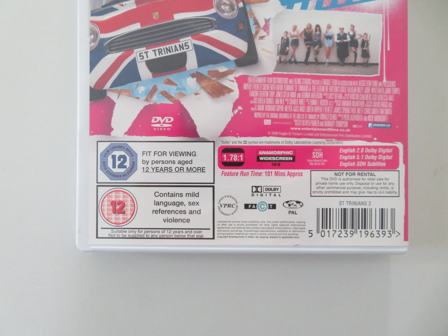 St Trinian's 2: The Legend of Fritton's Gold (DVD) Rupert Everett Colin Firth 2009 Region 2