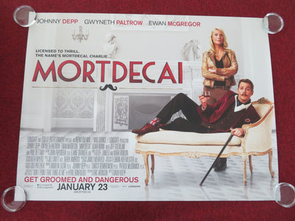 Mortdecai UK Quad Rolled Poster Johnny Depp Gwyneth Paltrow Ewan McGregor 2015