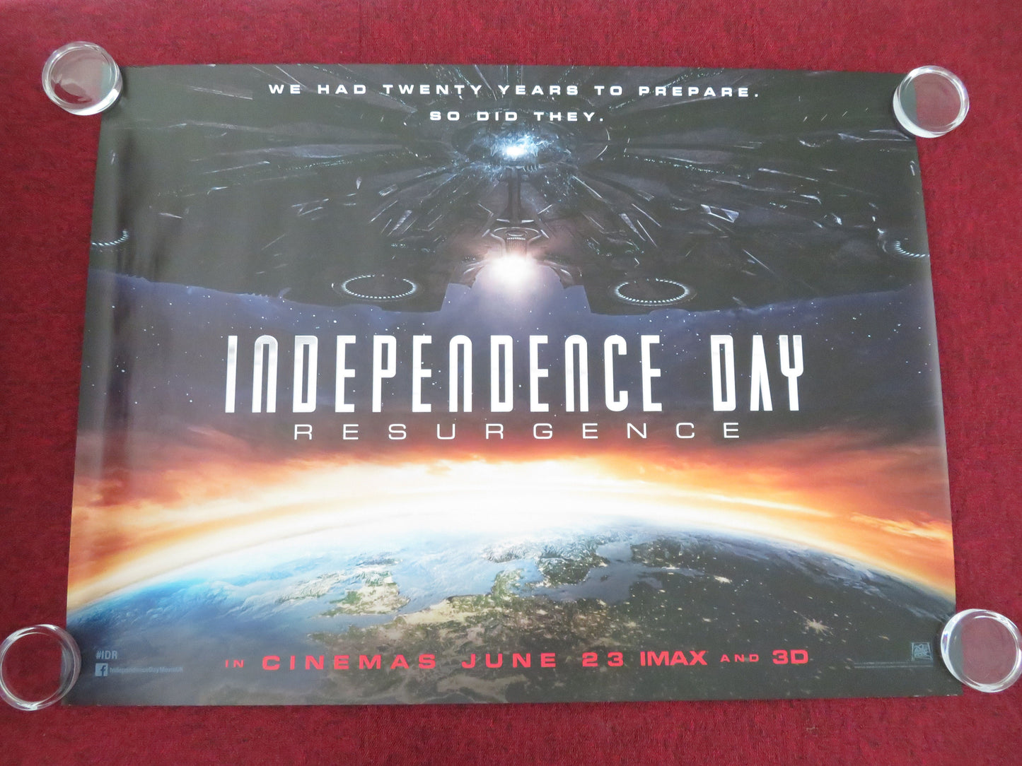 Independence Day: Resurgence UK Quad Rolled Poster Jeff Goldblum 2016