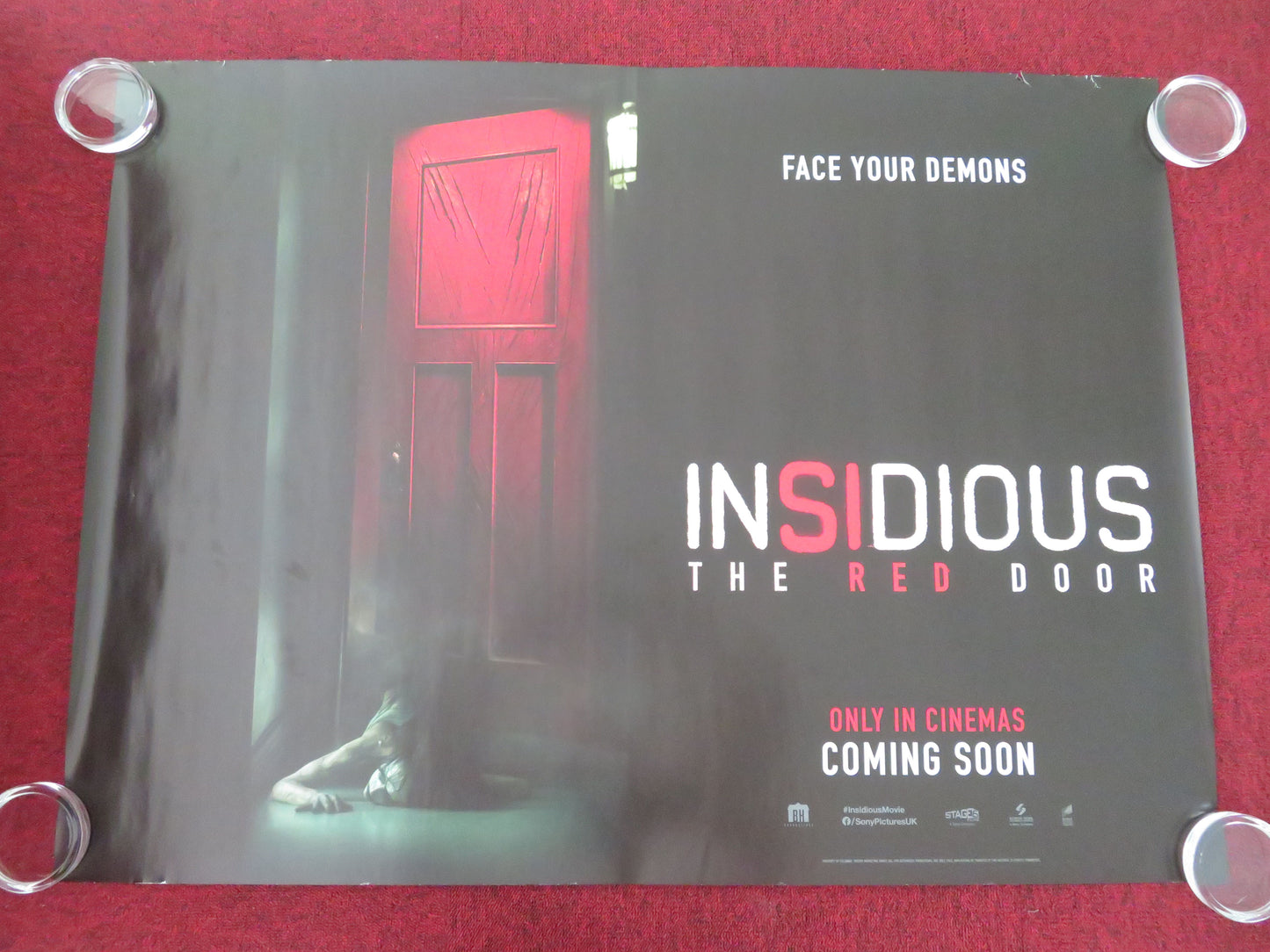 Insidious: The Red Door UK Quad Rolled Poster Ty Simpkins Patrick Wilson 2023