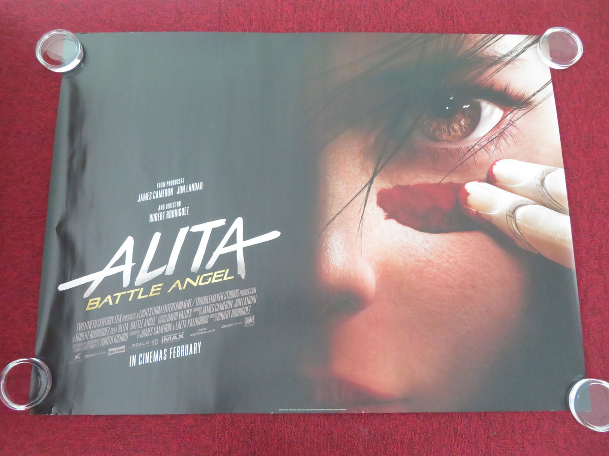 Alita: Battle Angel UK Quad Rolled Poster Rosa Salazar Christoph Waltz 2019