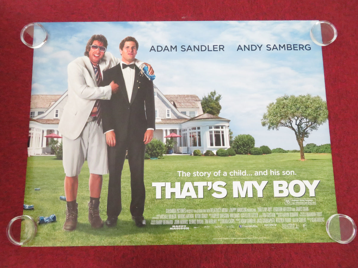 That's My Boy UK Quad Rolled Poster Adam Sandler Andy Samberg 2012