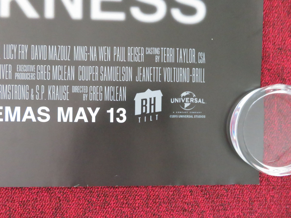 The Darkness UK Quad Rolled Poster Kevin Bacon Radha Mitchell David Mazouz 2016
