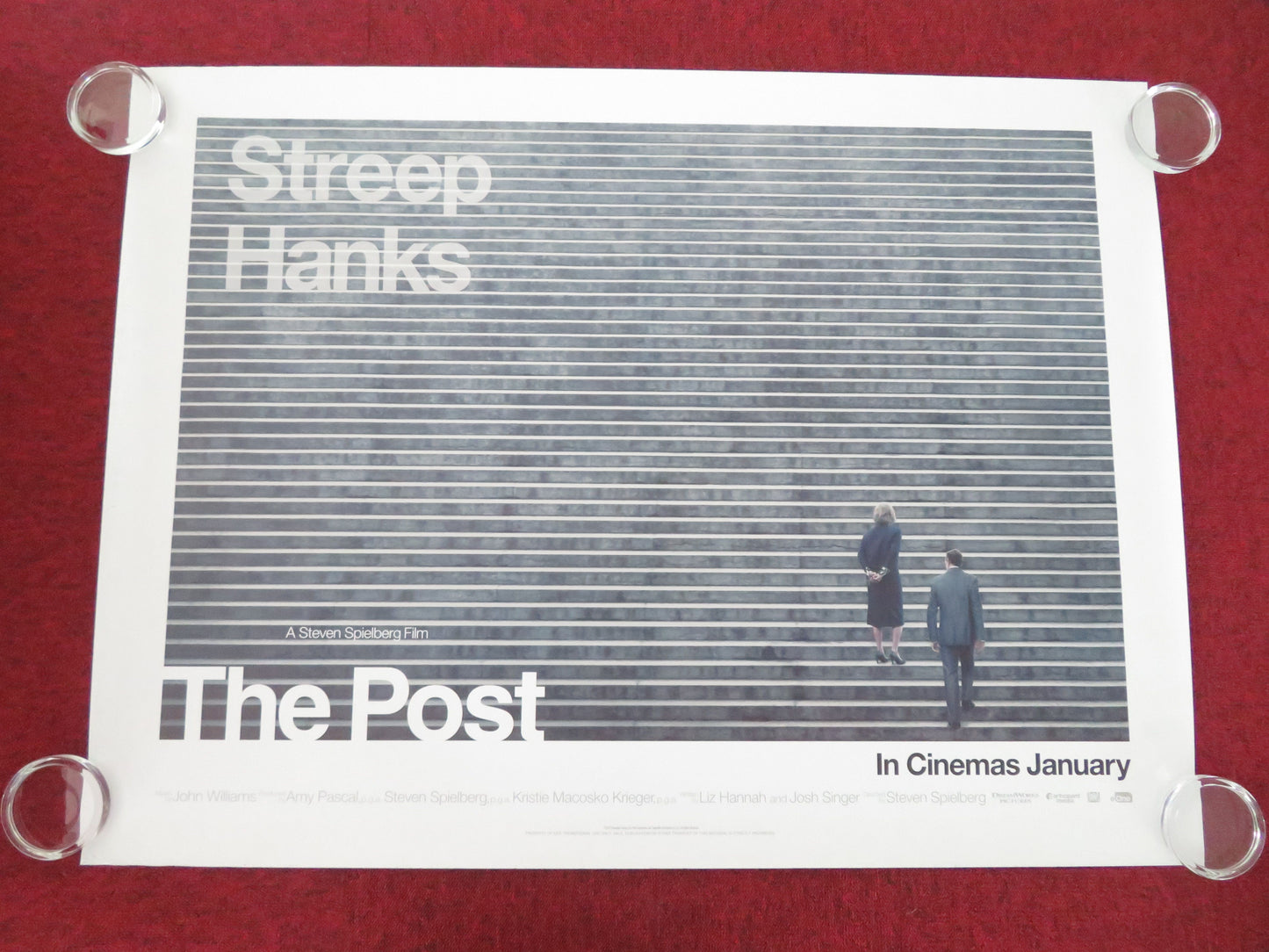 The Post - C UK Quad Rolled Poster Meryl Streep Tom Hanks Sarah Paulson 2018