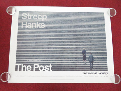The Post - C UK Quad Rolled Poster Meryl Streep Tom Hanks Sarah Paulson 2018