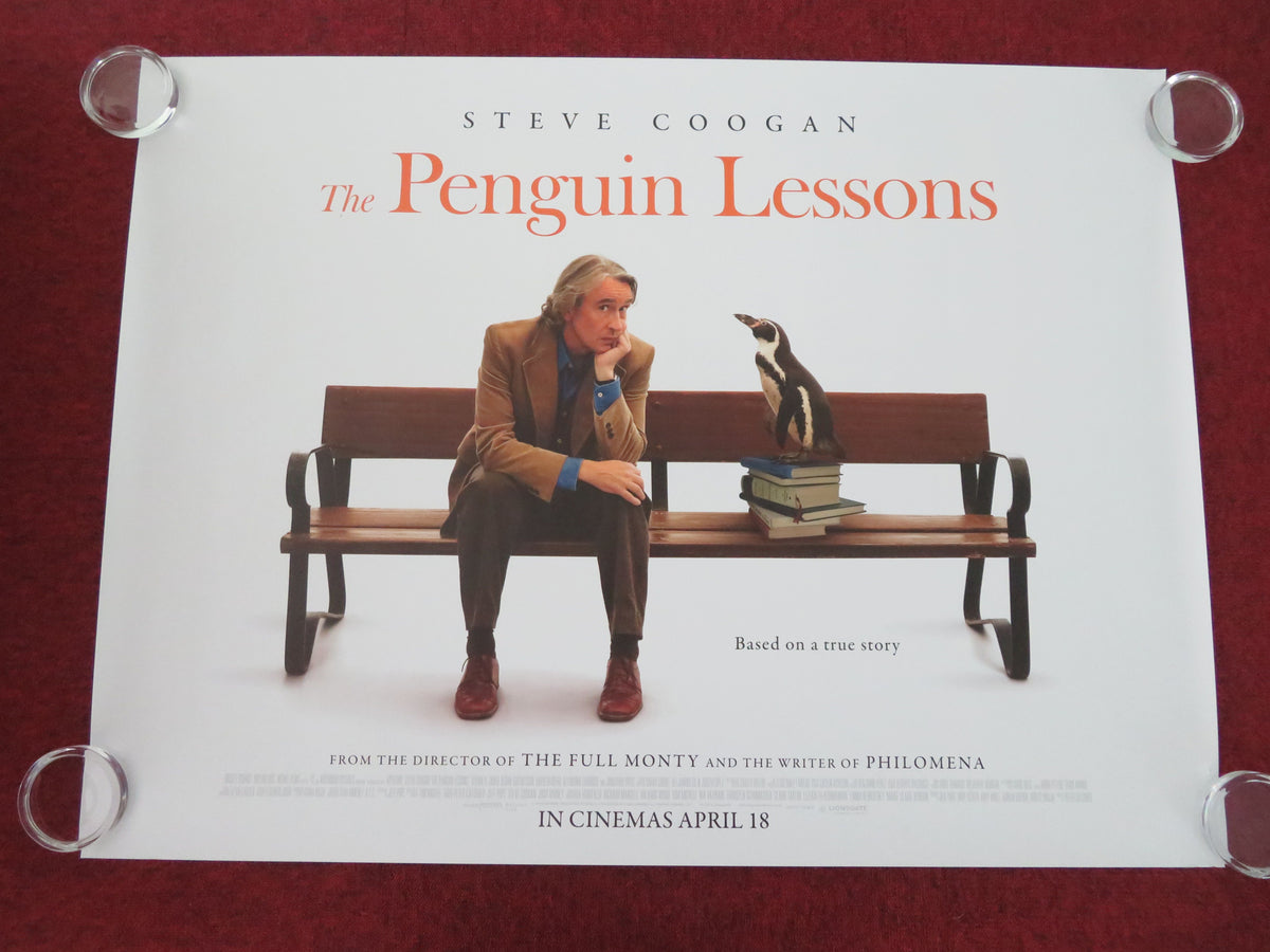 The Penguin Lessons - B UK Quad Rolled Poster Steve Coogan Jonathan Pryce 2024