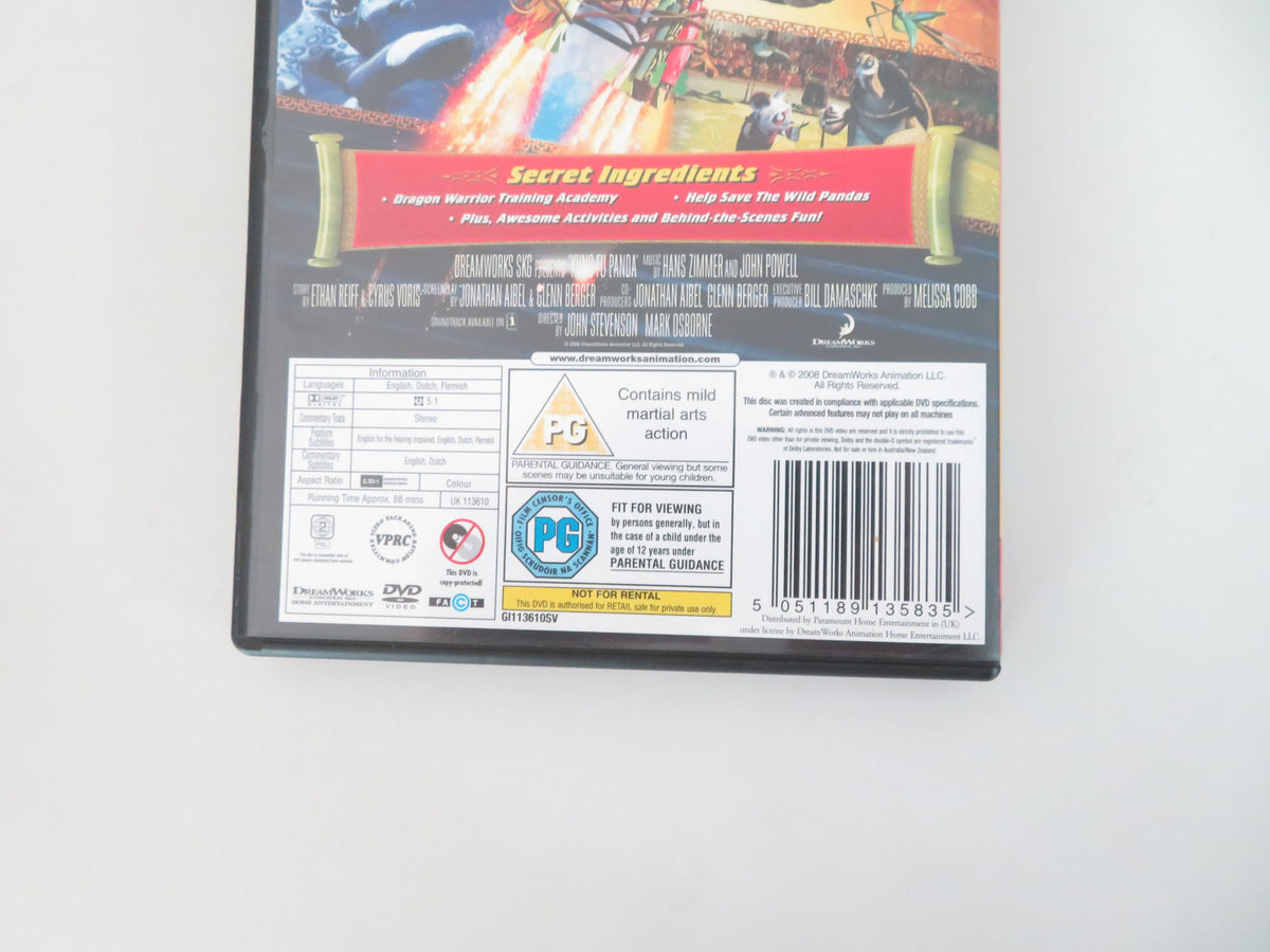 Kung Fu Panda - B (DVD) Jack Black Ian McShane 2008 Region 2