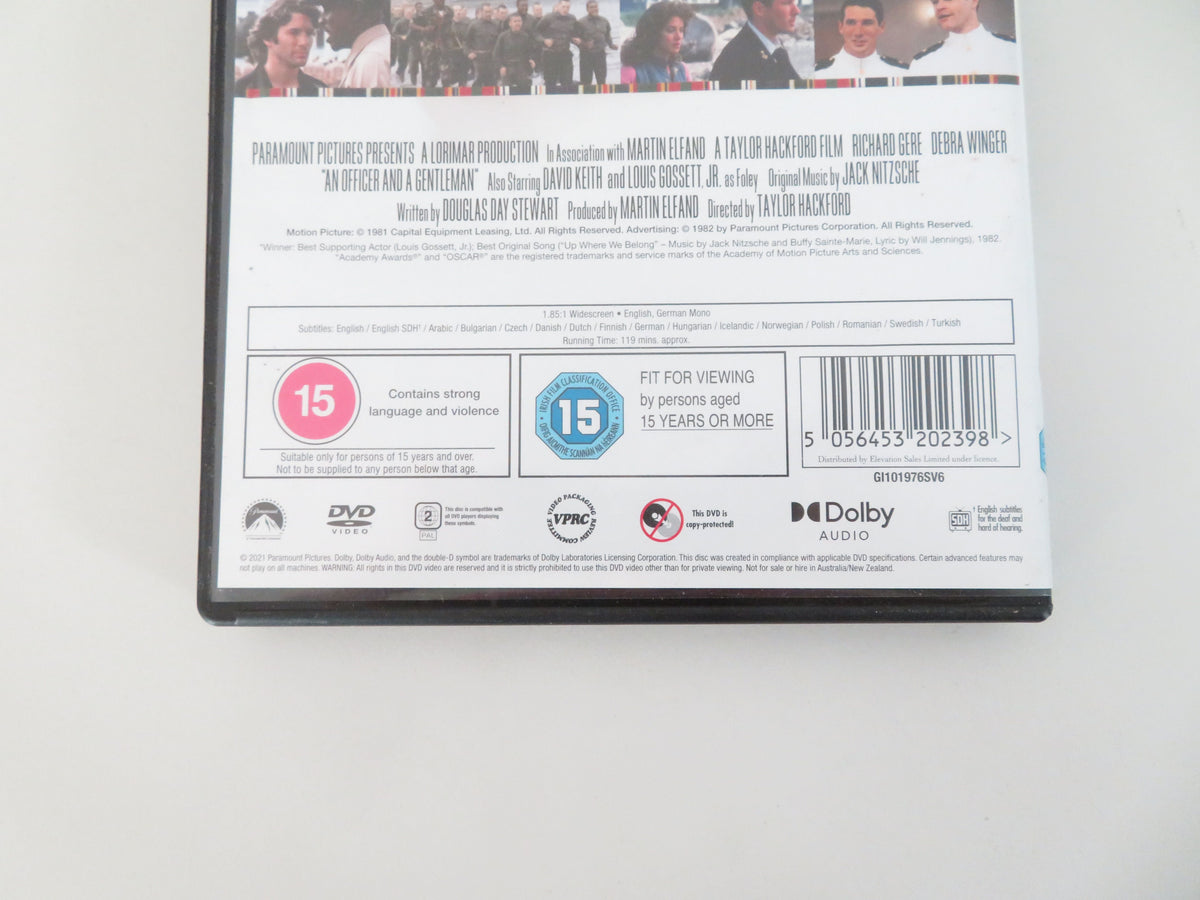 An Officer and a Gentleman - C (DVD) Richard Gere Debra Winger 1982 Region 2