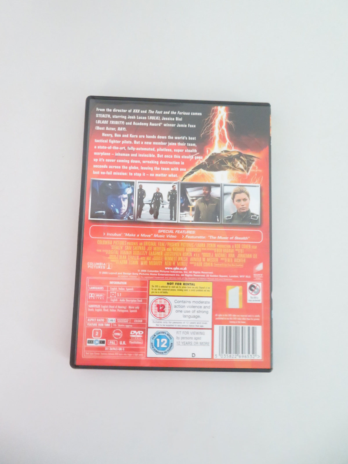 Stealth (DVD) Josh Lucas Jessica Biel Jamie Foxx 2005 Region 2