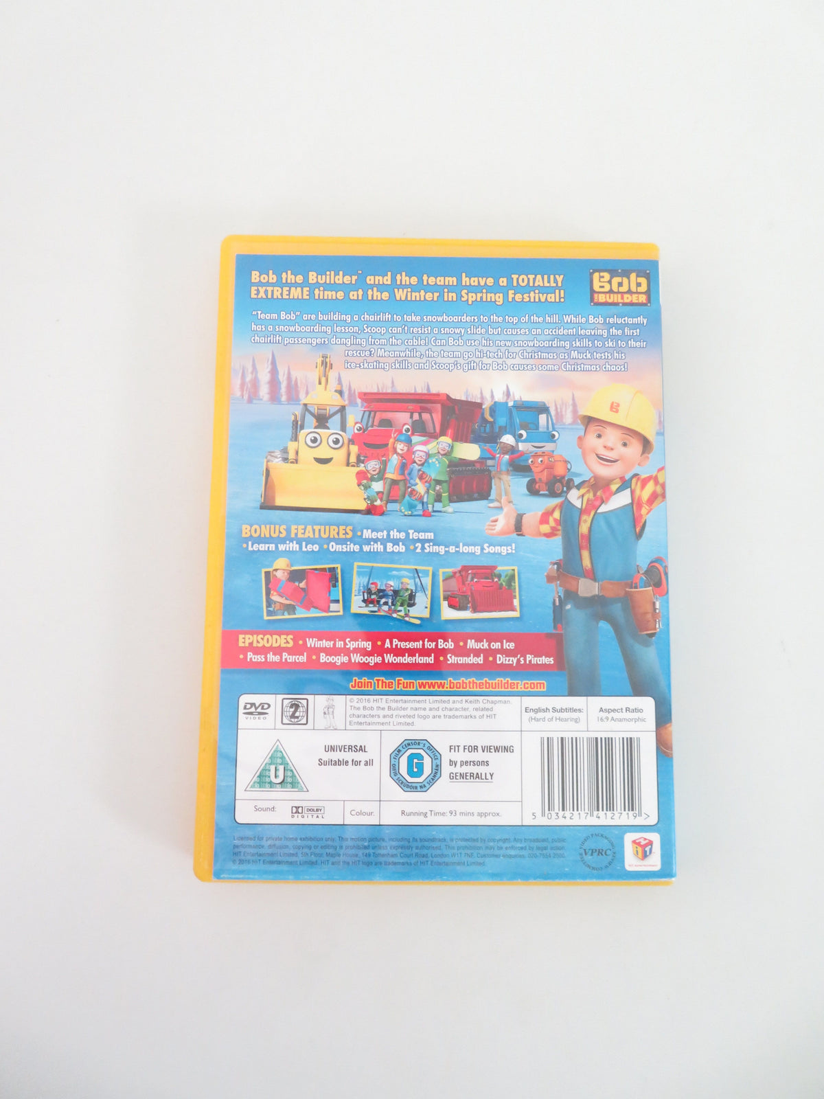 Bob the Builder: Bob's Winter Build (DVD) Lee Ingleby 2016 Region 2