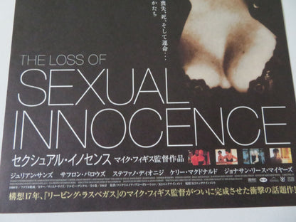 The Loss of Sexual Innocence Japanese Chirashi (B5) Poster Julian Sands 1999
