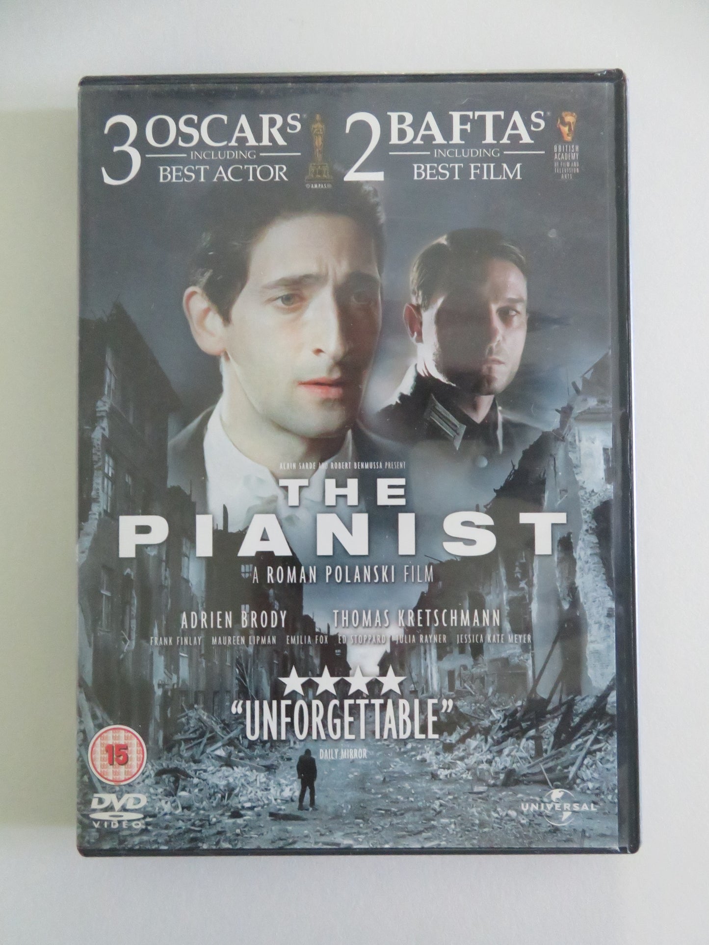The Pianist (DVD) Adrien Brody Emilia Fox 2002 Region 2