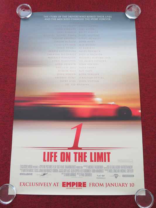 1 US One Sheet Rolled Poster Michael Fassbender Lewis Hamilton 2013 Movie posters