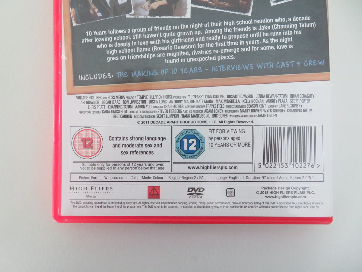 10 Years (DVD) Channing Tatum Rosario Dawson 2011 Region 2 Movie posters