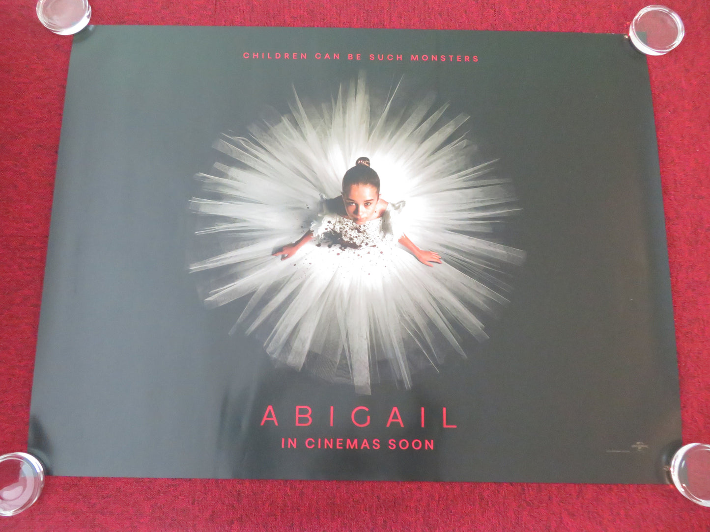 Abigail UK Quad Rolled Poster Alisha Weir Kathryn Newton 2024