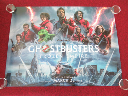 Ghostbusters: Frozen Empire UK Quad Rolled Poster Paul Rudd Carrie Coon 2024