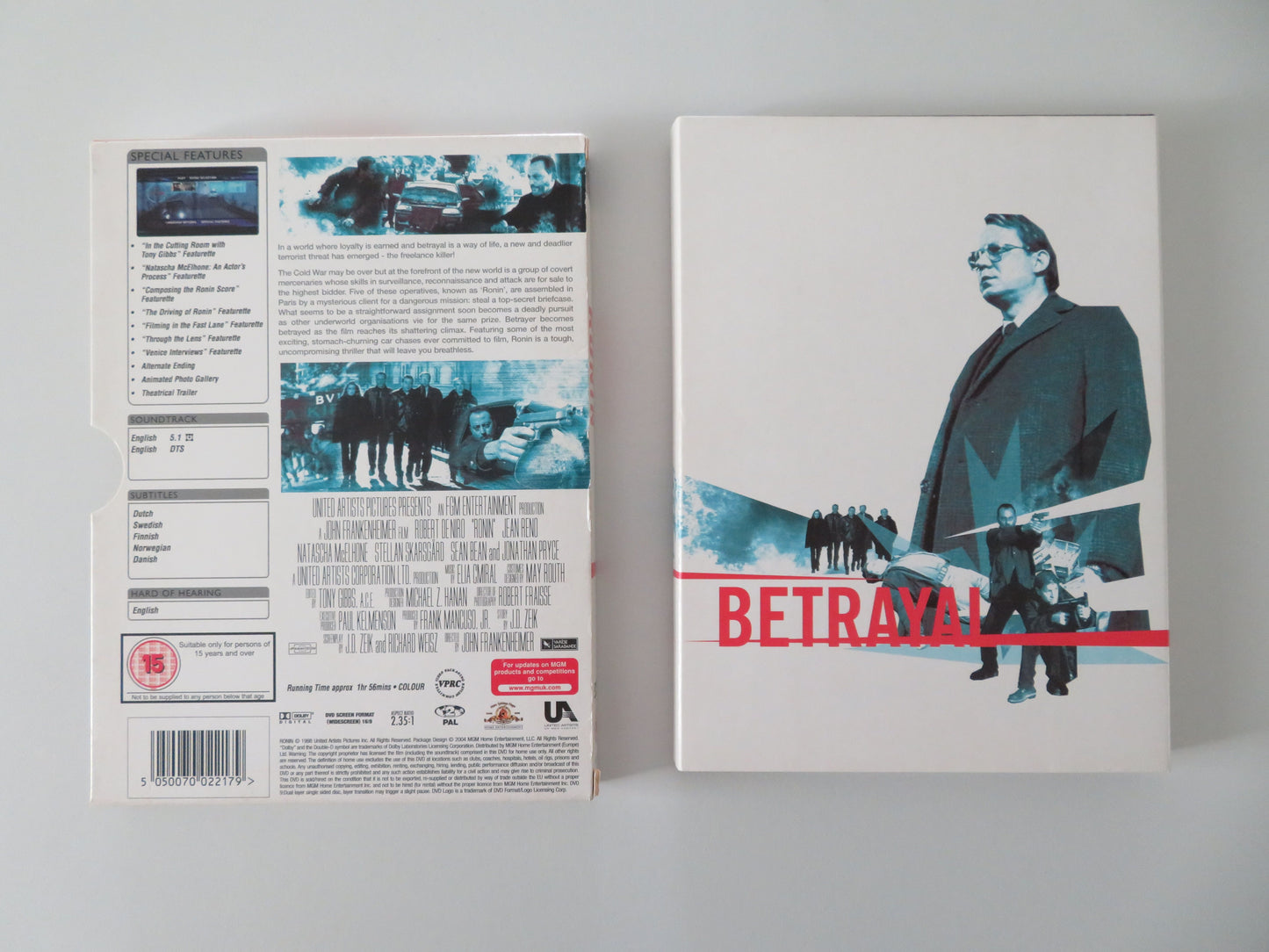 Ronin - Special Edition (DVD) Robert De Niro Jean Reno 1998 Region 2