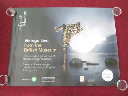 Vikings Live from the British Museum UK Quad Rolled Poster Bettany Hughes 2014