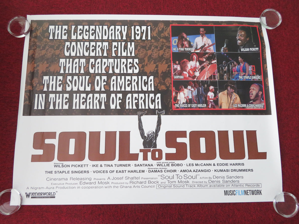 Soul to Soul UK Quad Rolled Poster Tina Turner Santana R2026