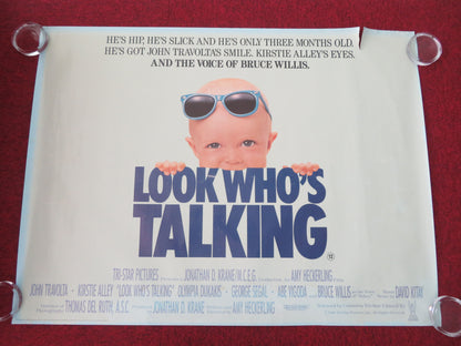 Look Who's Talking UK Quad Rolled Poster John Travolta Kirstie Alley 1989