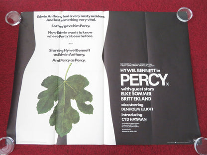 Percy UK Quad Rolled Poster Hywel Bennett Denholm Elliott 1971