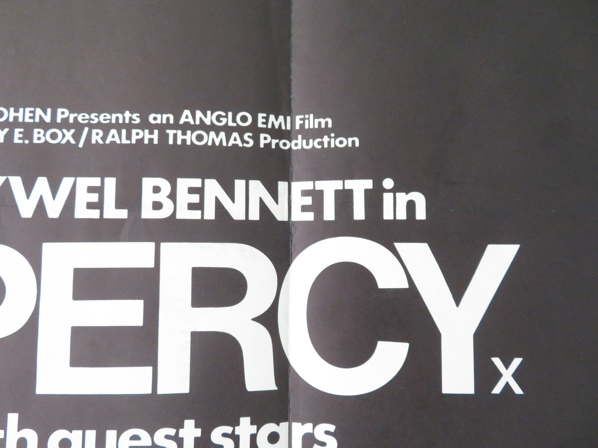 Percy UK Quad Rolled Poster Hywel Bennett Denholm Elliott 1971