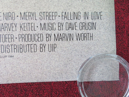 Falling in Love UK Quad Rolled Poster Robert De Niro Meryl Streep 1984