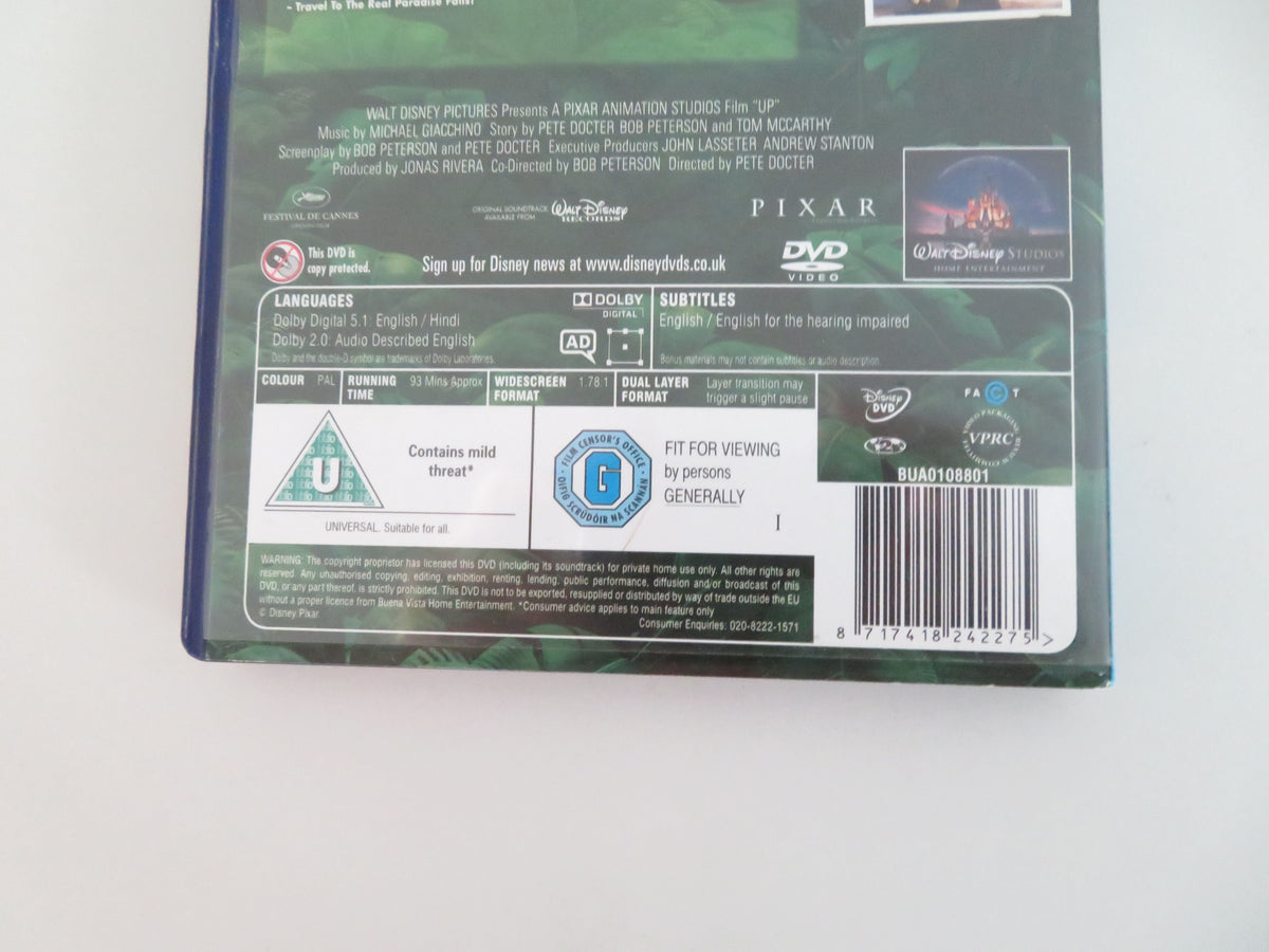 Up (DVD) Disney Ed Asner Christopher Plummer 2009 Region 2