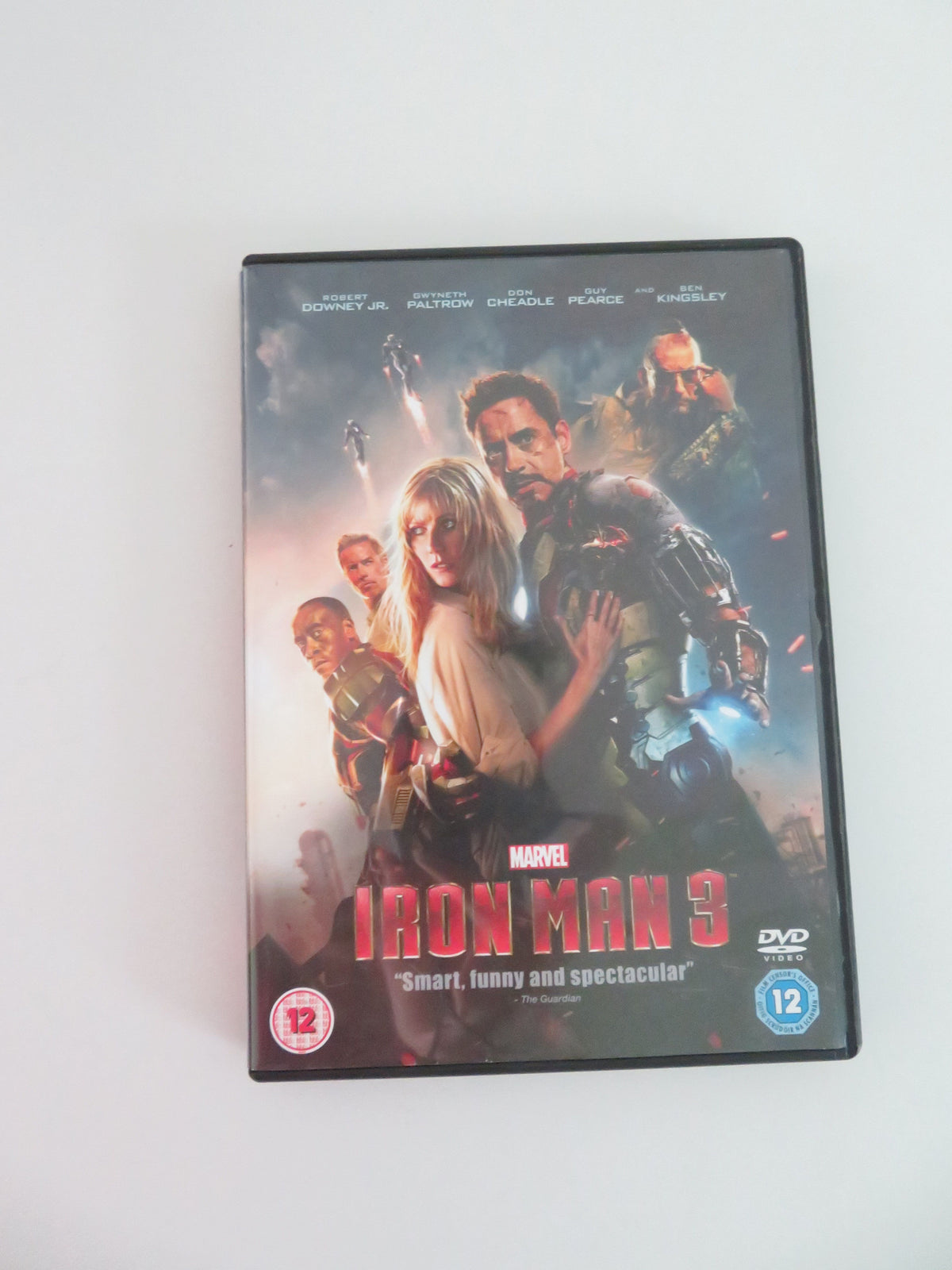 Iron Man 3 (DVD) Marvel Robert Downey Jr. Guy Pearce 2013 Region 2