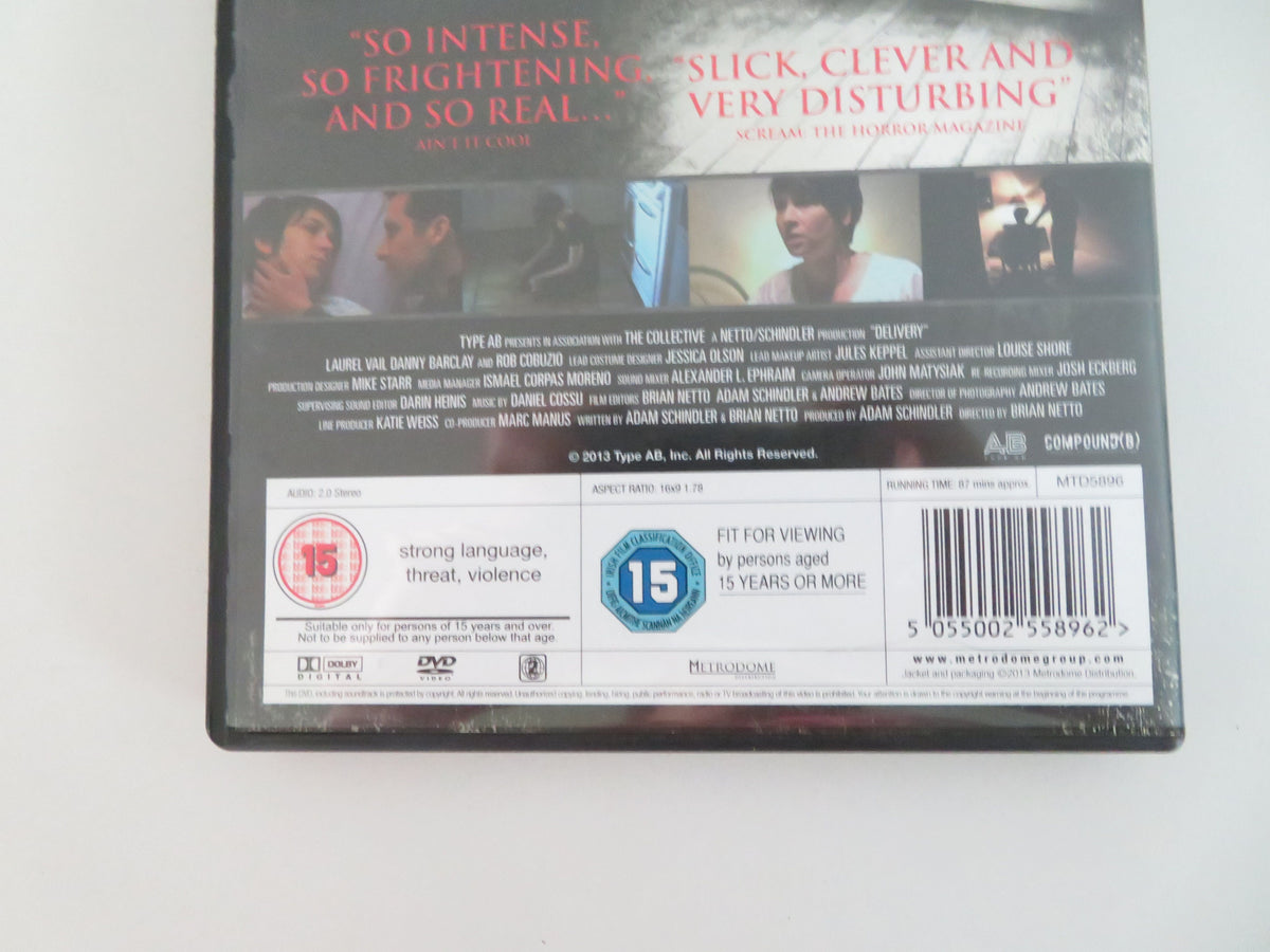 Delivery (DVD) Laurel Vail Danny Barclay Rob Cobuzio 2013 Region 2