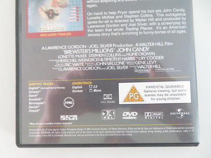Brewster's Millions (DVD) Richard Pryor John Candy 1985 Region 2,4