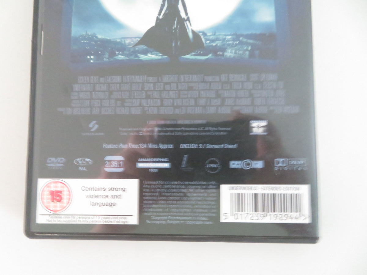 Underworld - 2 Discs (DVD) Kate Beckinsale Scott Speedman 2003 Region 2