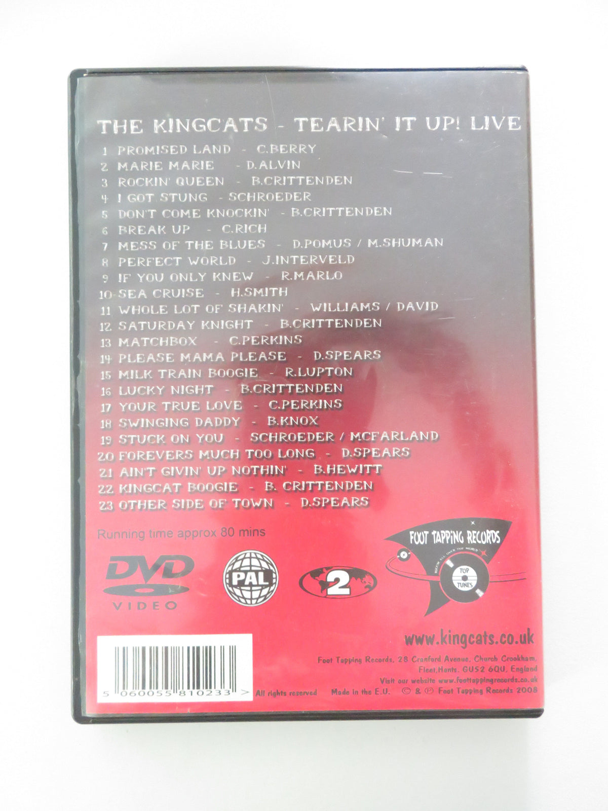The Kingcats - Tearin' it up! Live (DVD) 2008 Region 2